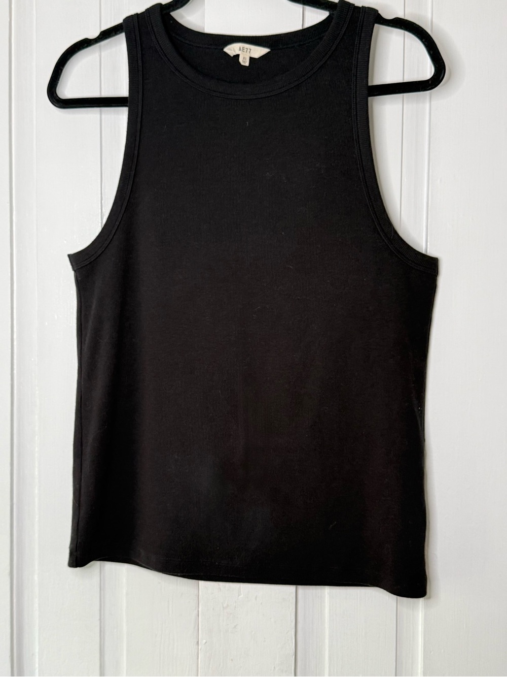 AE77 American Eagle Premium Ribbed High Neck Tank Top - XL